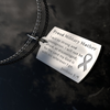 Sterling Silver Handmade Necklace - "A Military Mother's Prayer"