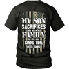 My Son Sacrifices Time With His Family So You Can Spend Time With Yours (Army Version)
